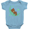 brown sleep Baby Onesie