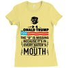 Donald trump The D Is Missing Ladies Fitted T-Shirt