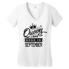Queens Are Born In September Women's V-Neck T-Shirt