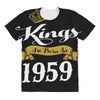 kings are born in 1959 All Over Women's T-shirt