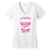 My Daughter Is Totally My Most Favorite Girl Women's V-Neck T-Shirt