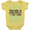 girl already taken by psychotic computer engineer Baby Onesie