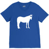 staring horse V-Neck Tee