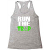 run the trap Racerback Tank