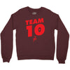 team 10 red Crewneck Sweatshirt