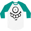 monster face (2) 3/4 Sleeve Shirt