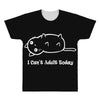 i can't adult today white logo All Over Men's T-shirt