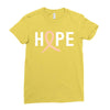 Hope Uterine Cancer Awareness Ladies Fitted T-Shirt