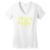 yellow submarine blueprint Women's V-Neck T-Shirt