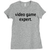 video game expert t shirt 3xl funny xbox ps3 nerdy geeky wii cod snipe Ladies Fitted T-Shirt