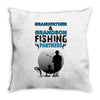 Grandfather &amp; Grandson Fishing Partners ForLife Throw Pillow