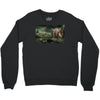 dinosaur attack Crewneck Sweatshirt