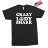 crazy lady shark Exclusive T-shirt