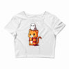 brave kitty Crop Top