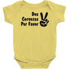 dos cervezas por favor Baby Bodysuit