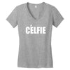 celfie !! t shirt   celfie graphic Women's V-Neck T-Shirt