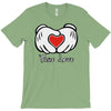 mickey et l'amour en T-Shirt