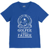 Golfer Father V-Neck Tee