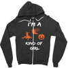 i'm a halloween kind of girl Zipper Hoodie