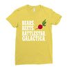 bears beets battlestar galactica Ladies Fitted T-Shirt