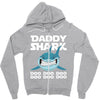 Daddy Shark Doo Doo Doo Zipper Hoodie