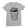 garbage ghost Ladies Fitted T-Shirt
