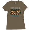 where the halflings are Ladies Fitted T-Shirt