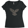 dove typography Women's Triblend Scoop T-shirt