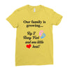 Our Family is Growing Ladies Fitted T-Shirt