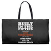 funny  built in the 50&rsquo;s, ideal gift or christmas present. Weekender Totes