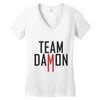 team damon salvatore Women's V-Neck T-Shirt