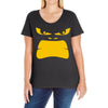 angry gorilla face Ladies Curvy T-Shirt