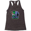 spooky city creatures   hockey team Racerback Tank