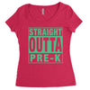 straight outta pre k Women's Triblend Scoop T-shirt