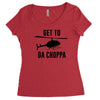 get to da choppa Women's Triblend Scoop T-shirt