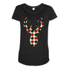 christmas deer Maternity Scoop Neck T-shirt