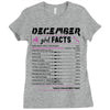 December Girl Facts Sagittarius Ladies Fitted T-Shirt