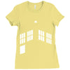 blue boxes Ladies Fitted T-Shirt