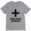 orgasm donor (2) V-Neck Tee