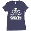 come on wales funny nations rugby Ladies Fitted T-Shirt