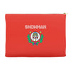 snowman christmas Accessory Pouches