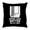 nes games were better unisex Throw Pillow