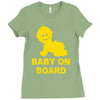 baby on board ! Ladies Fitted T-Shirt