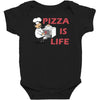 pizza is love pizza is life Baby Bodysuit