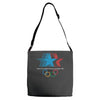 retro los angeles 1984 olympic games Adjustable Strap Totes