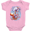 octopus vs shark Baby Onesie