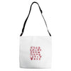 pop alphabet Adjustable Strap Totes