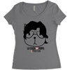 La Casa Cat Papel Women's Triblend Scoop T-shirt