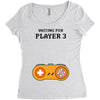 Waiting for Player 3 Gamer Women's Triblend Scoop T-shirt