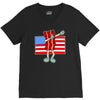 bacon american flag dab V-Neck Tee